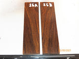 #99st Pheasant wood- Stabilised KNIFE handle scales bookmatched- Sold in pairs (1)