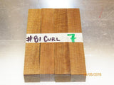 Australian #81C (curly) Eucalyptus Dura - PEN blanks - Sold in packs