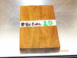 Australian #81C (curly) Eucalyptus Dura - PEN blanks - Sold in packs