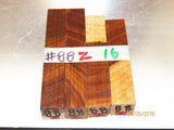 Australian #88z (diagonal cut) Brown Mahogany - PEN blanks - Sold in packs