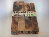 Australian #18N-x (crosscut) Golden Wattle Stabilized clear - PEN blanks - Sold in packs