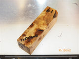 Australian #10B Poplar tree Burl STABILISED-CLEAR- Knife handles blanks - Sold singly