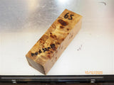 Australian #10B Poplar tree Burl STABILISED-CLEAR- Knife handles blanks - Sold singly