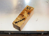 Australian #10B Poplar tree Burl STABILISED-CLEAR- Knife handles blanks - Sold singly