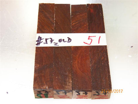 Australian #57z (diagonal cut) Peppercorn old tree wood raw- PEN blanks - Sold in packs
