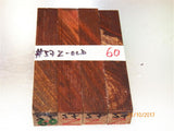 Australian #57z (diagonal cut) Peppercorn old tree wood raw- PEN blanks - Sold in packs